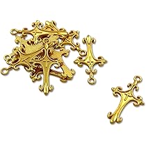 Amazon.co.jp: [ソゾミ株式会社] 金属チャーム クロス A 40個入